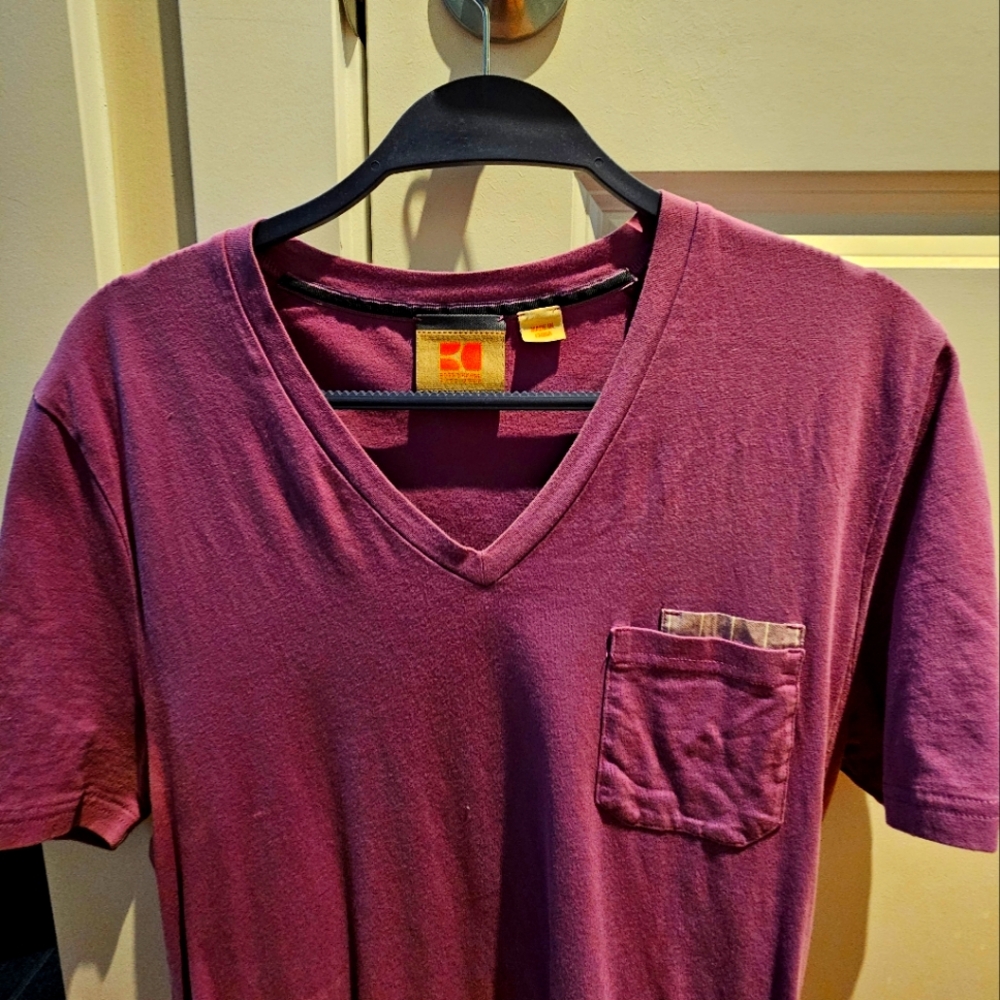 Hugo boss purple large mens tshirt